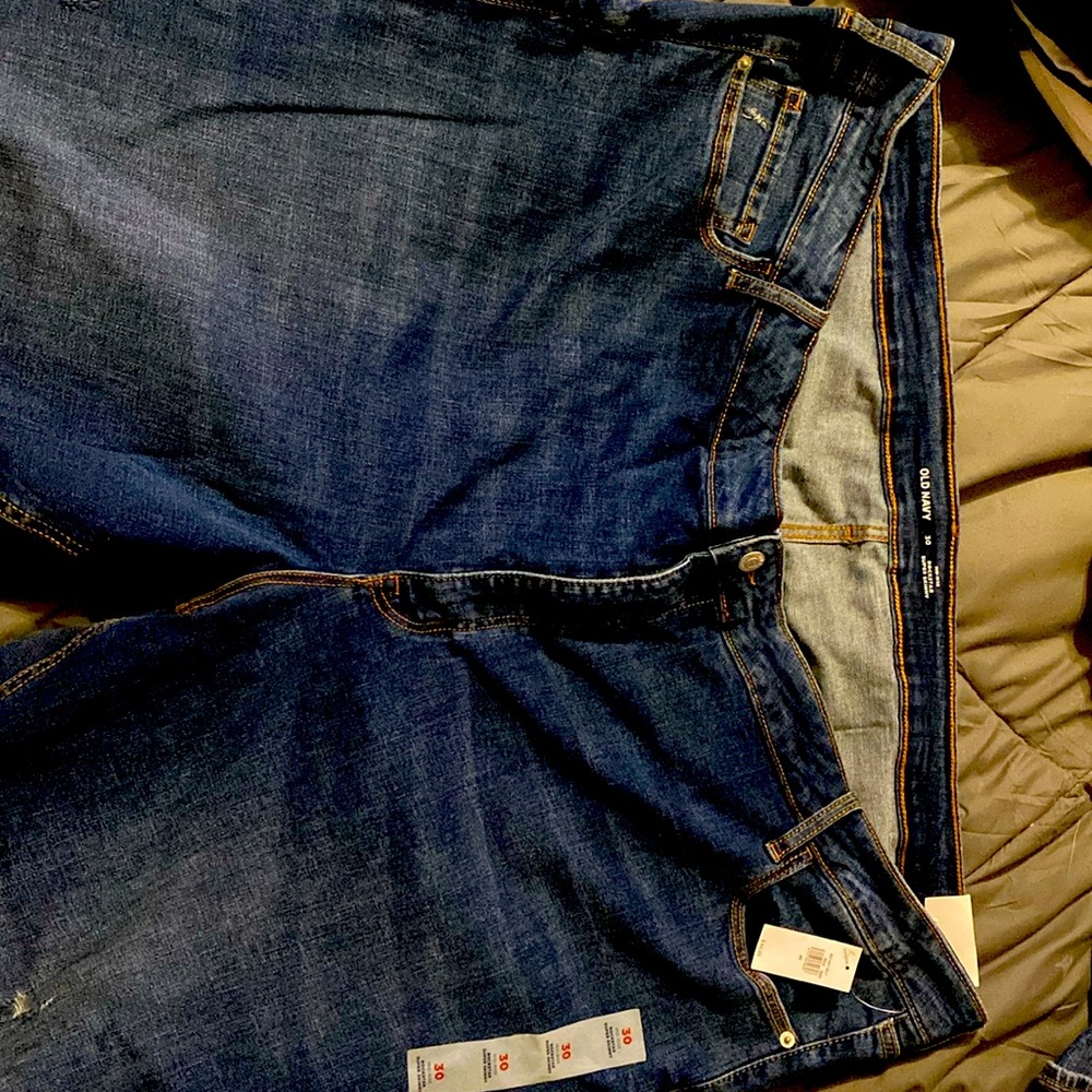 NWT Old Navy Plus size 30 mid rise Rockstar Super Skinny jeans. SMOKE FREE HOME